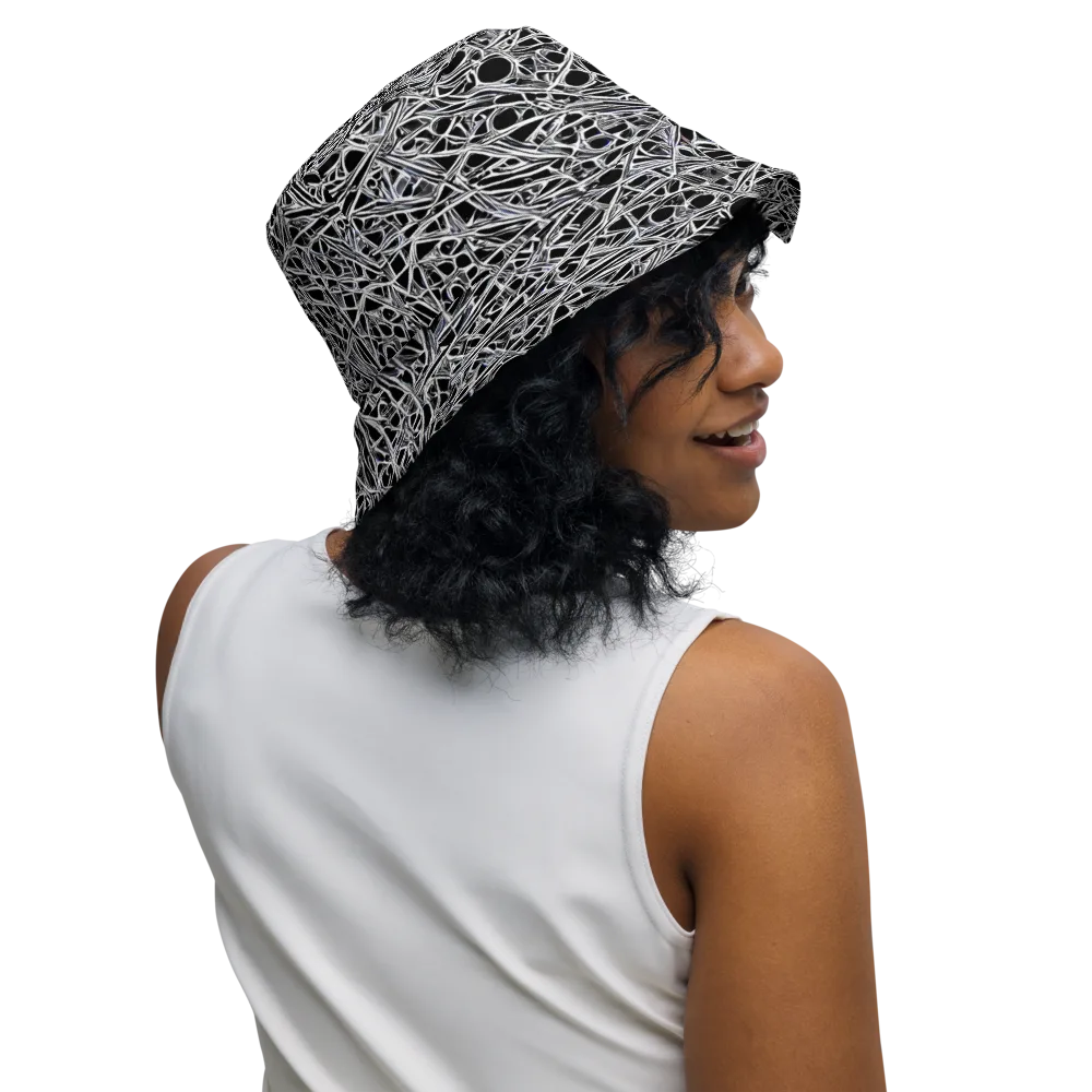 Black Circuit on Reversible Bucket Hat — Right Outside