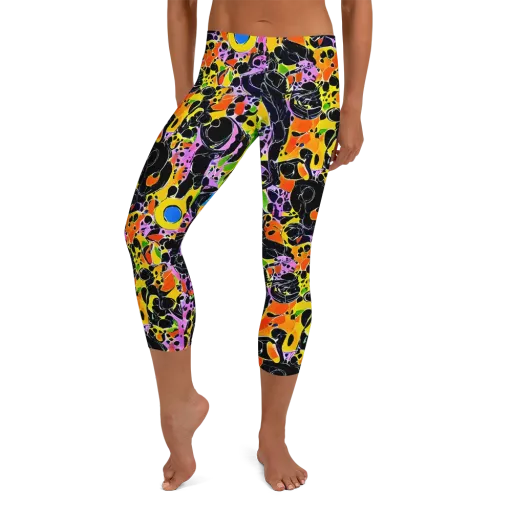Amoeba Afterdark on a Capri Leggings