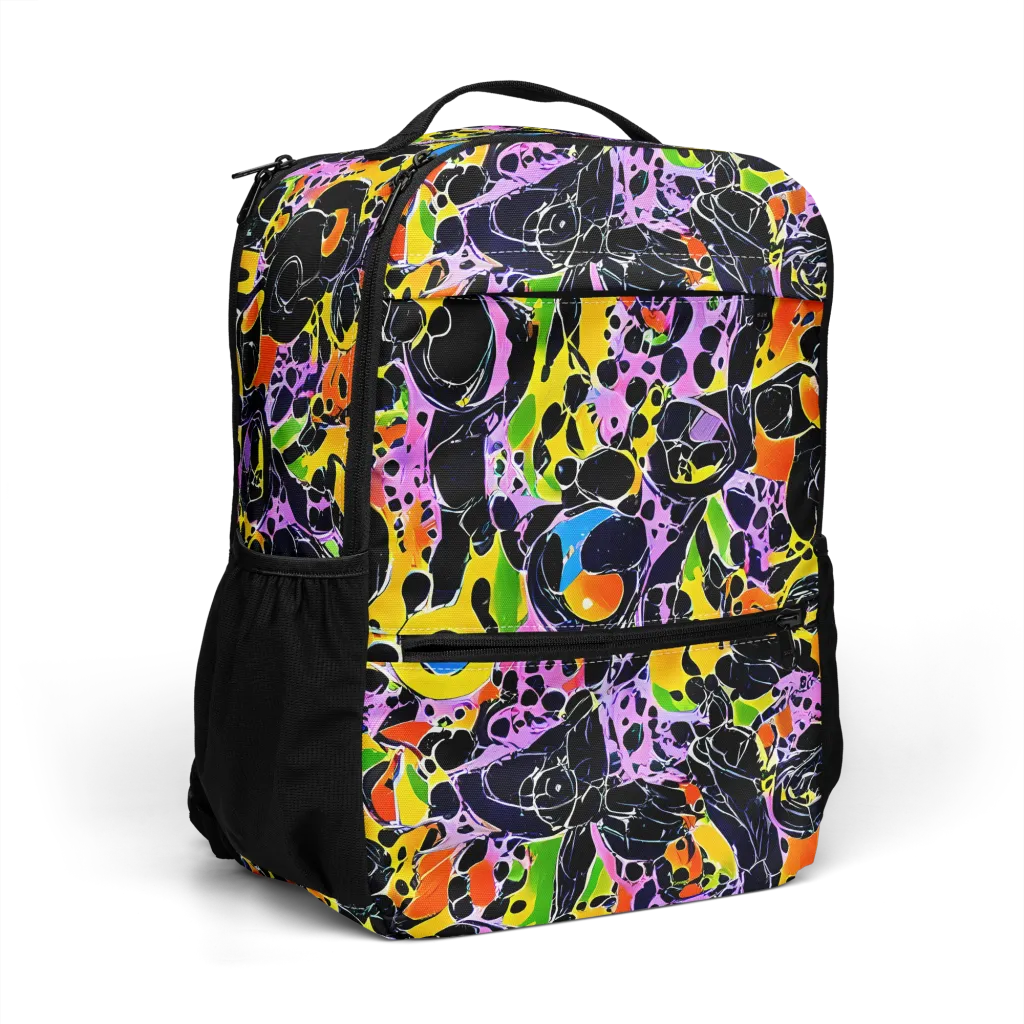 Amoeba Afterdark on Utility Backpack — Right Front