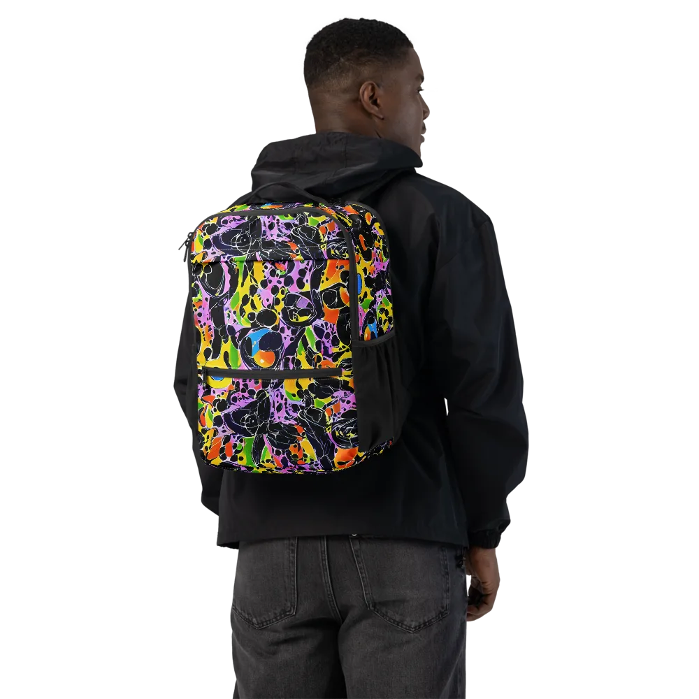 Amoeba Afterdark on Utility Backpack — Back