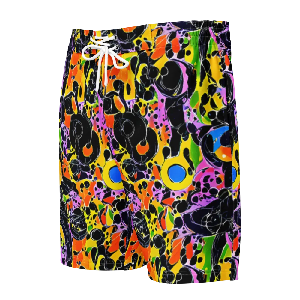 Amoeba Afterdark on Men's Board Shorts — Front