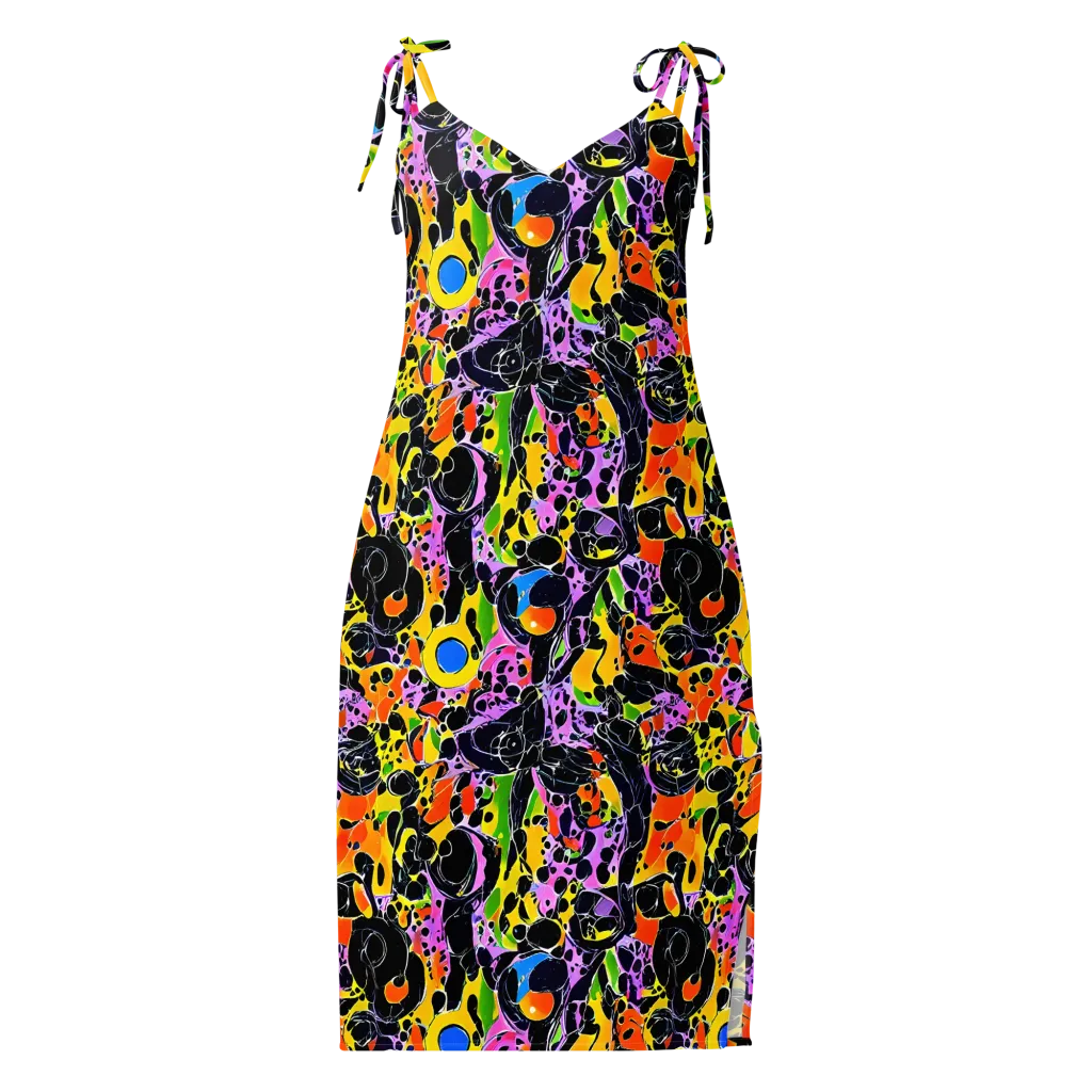 Amoeba Afterdark on Slip Dress — Front