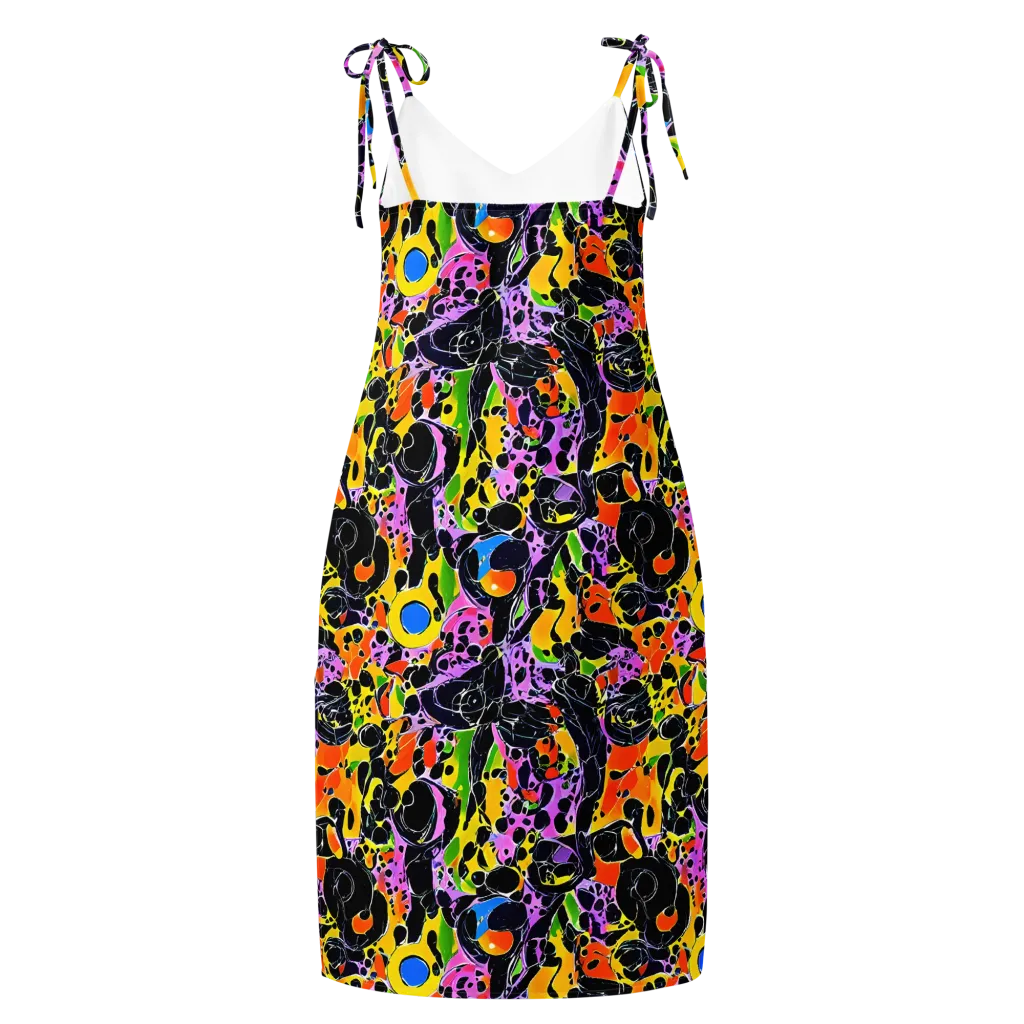 Amoeba Afterdark on Slip Dress — Back