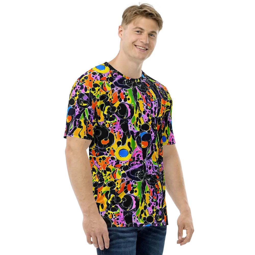 Amoeba Afterdark on Men's Crew Neck T-Shirt — Right