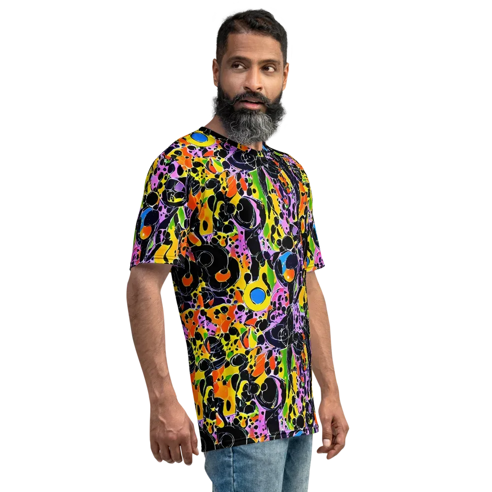 Amoeba Afterdark on Men's Crew Neck T-Shirt — Right