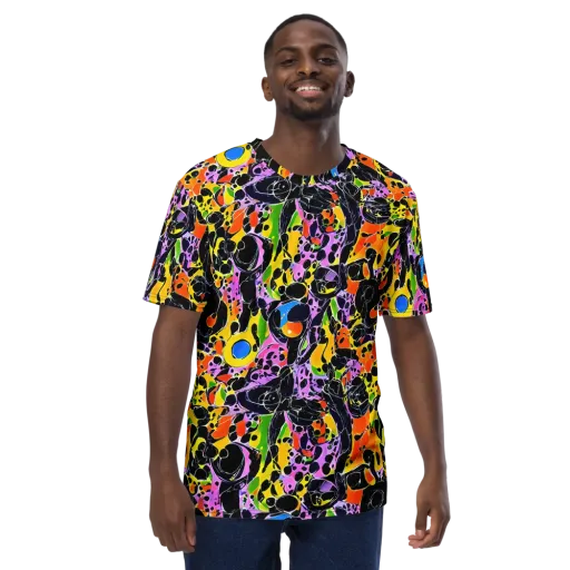 Amoeba Afterdark on a Men's Crew Neck T-Shirt