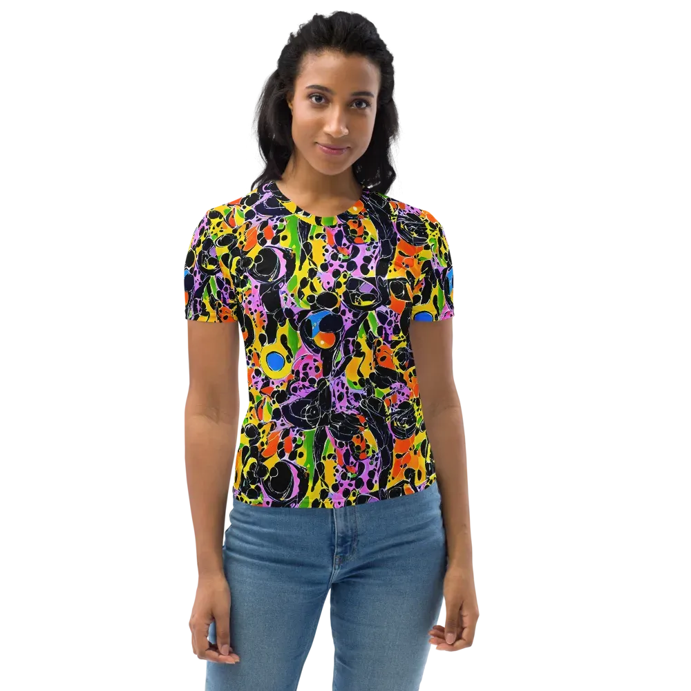 Amoeba Afterdark on Women's Crew Neck T-Shirt — Front