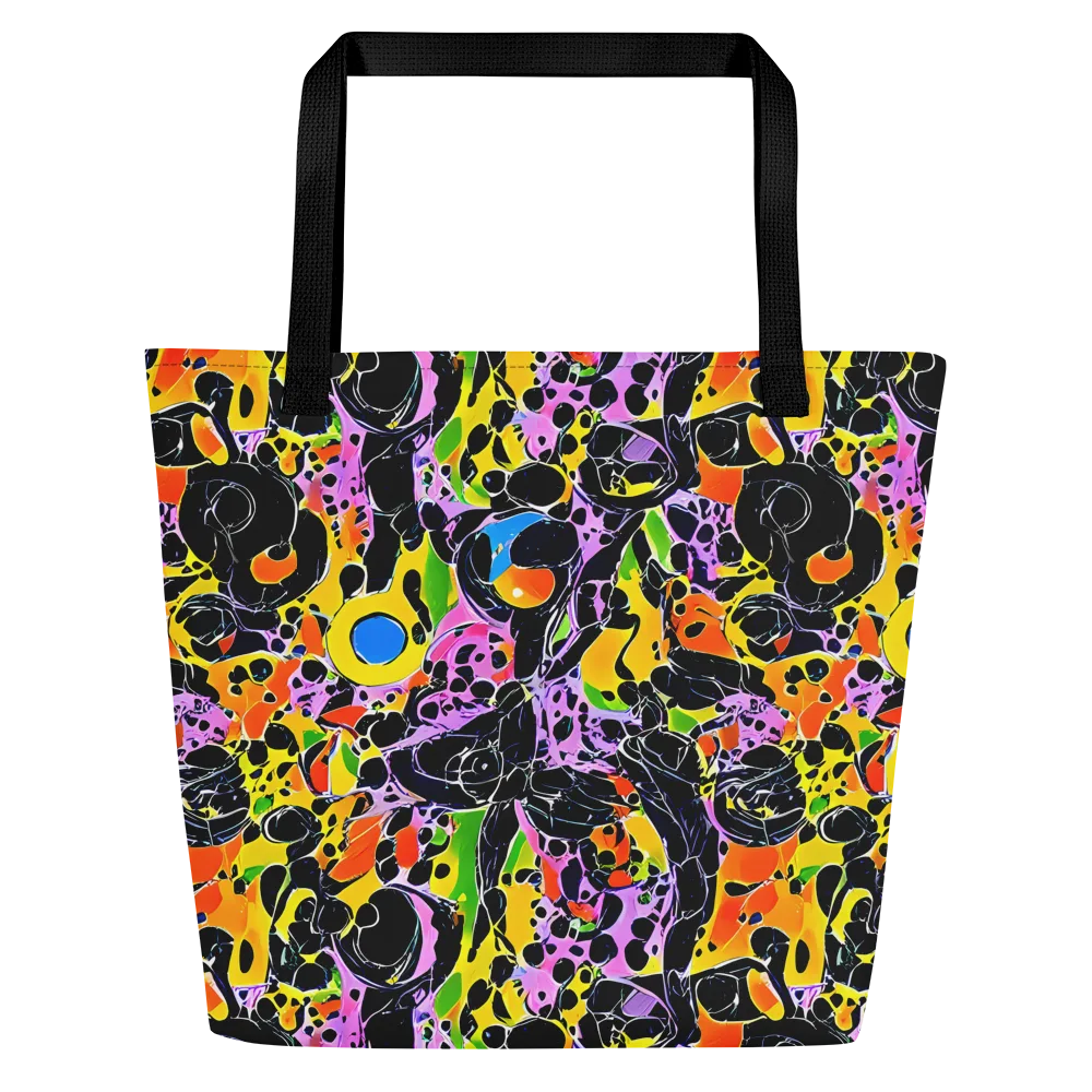 Amoeba Afterdark on Large Tote Bag W/ Pocket — Front