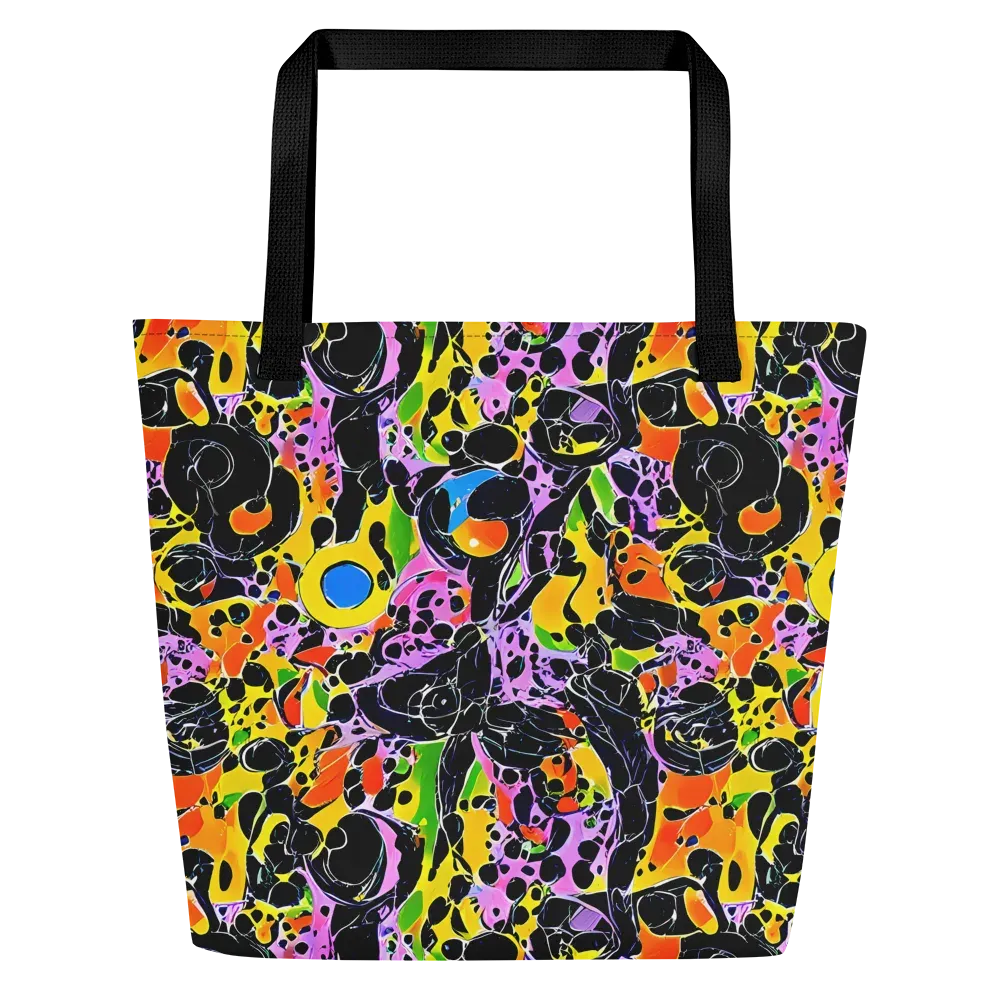 Amoeba Afterdark on Large Tote Bag W/ Pocket — Front
