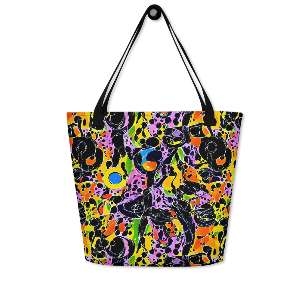 Amoeba Afterdark on Large Tote Bag W/ Pocket — Front