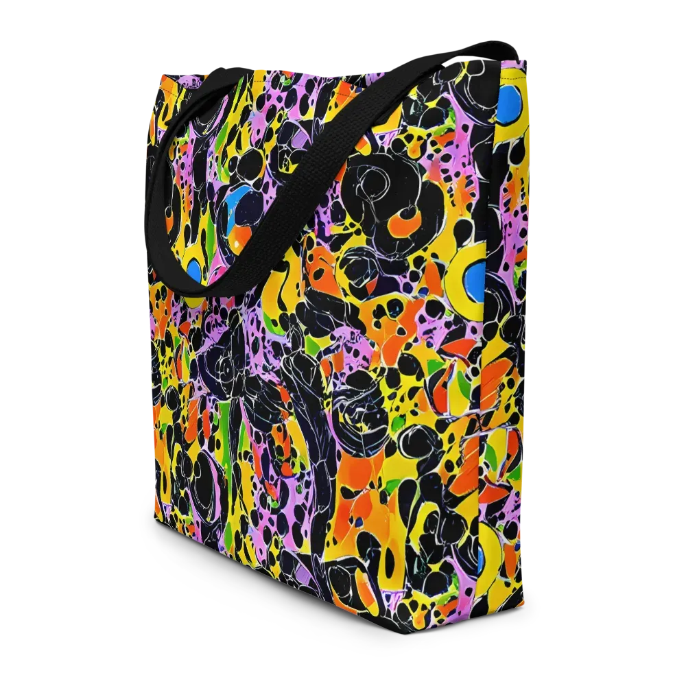 Amoeba Afterdark on Large Tote Bag W/ Pocket — Front