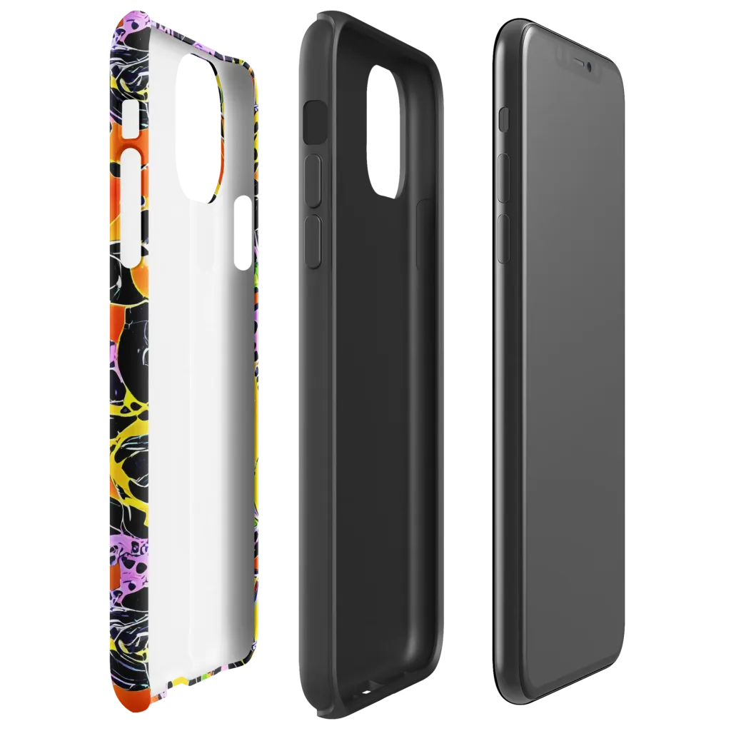 Amoeba Afterdark on Tough Case for iPhone® — Right