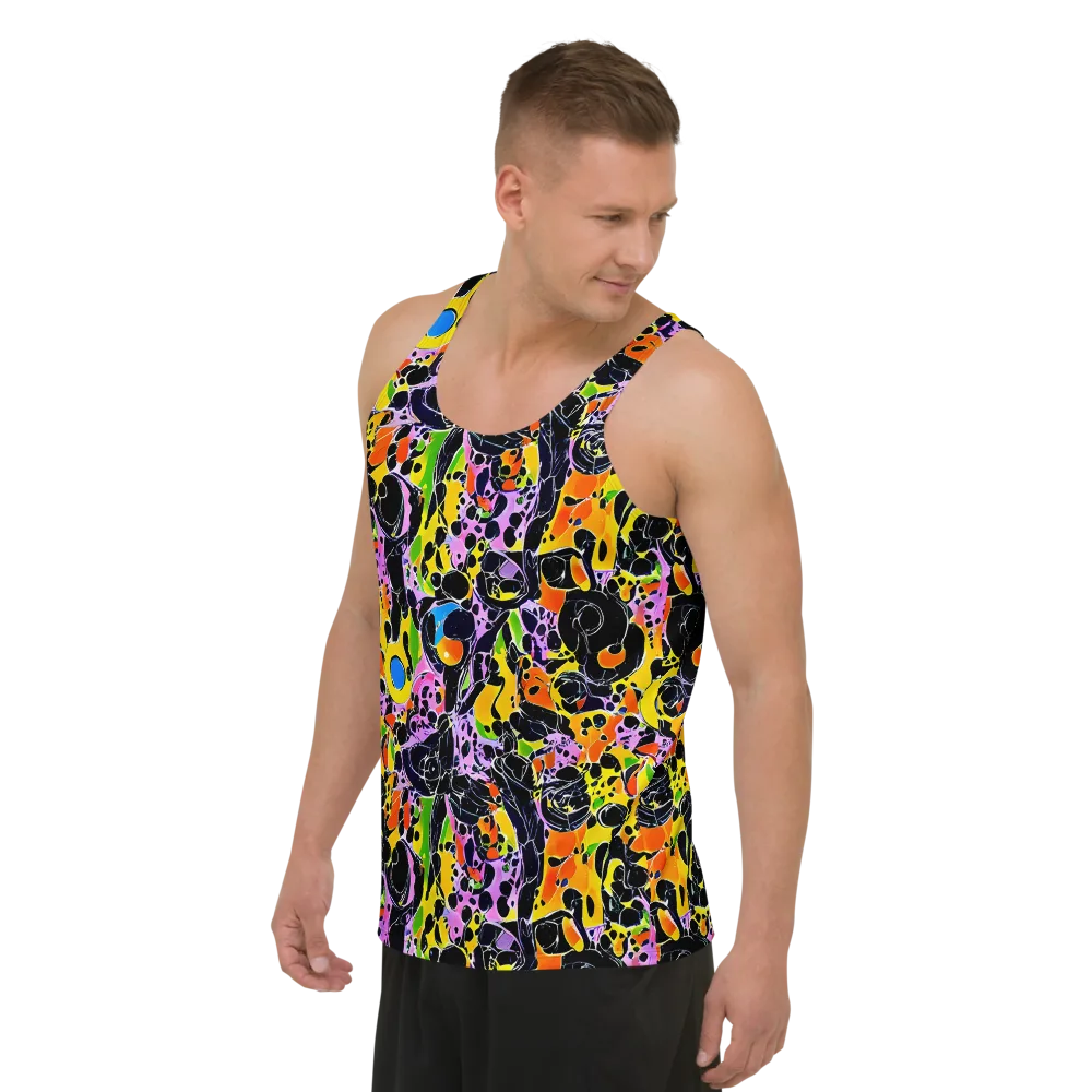 Amoeba Afterdark on Men's Tank Top — Left Front
