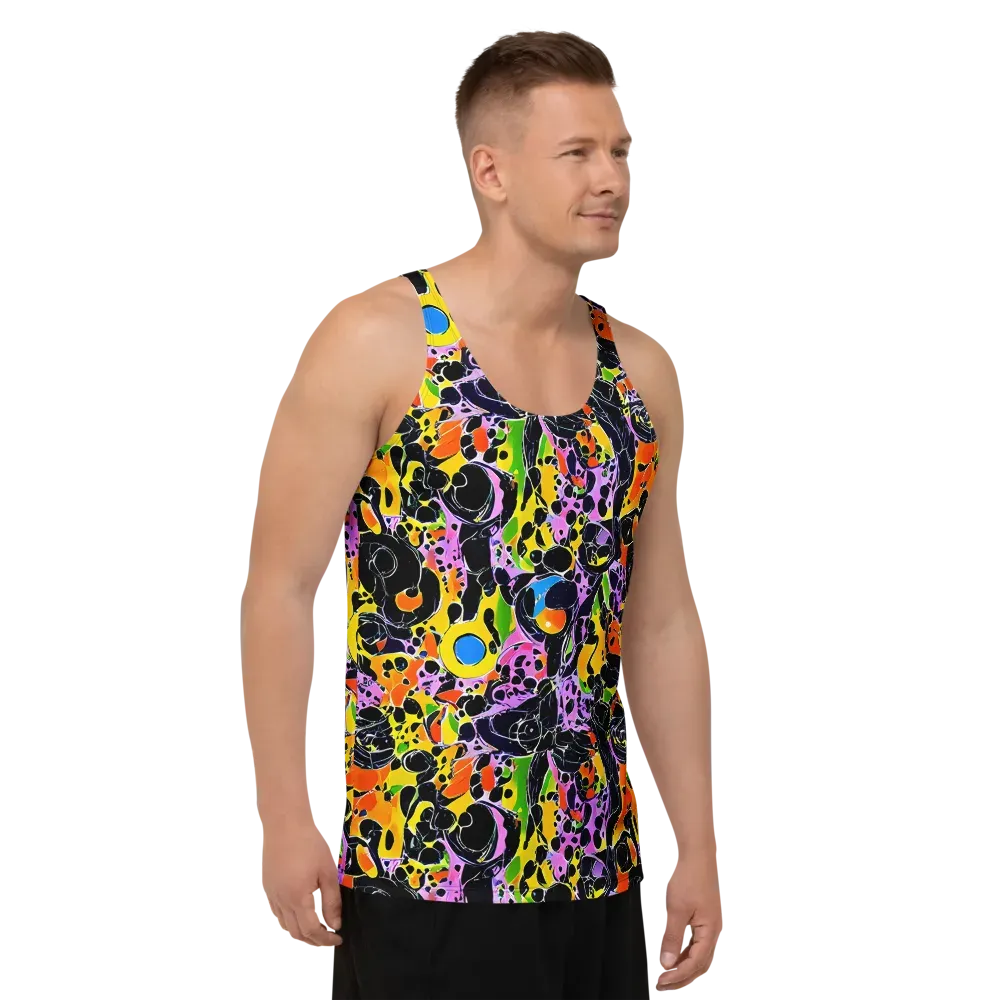 Amoeba Afterdark on Men's Tank Top — Right Front
