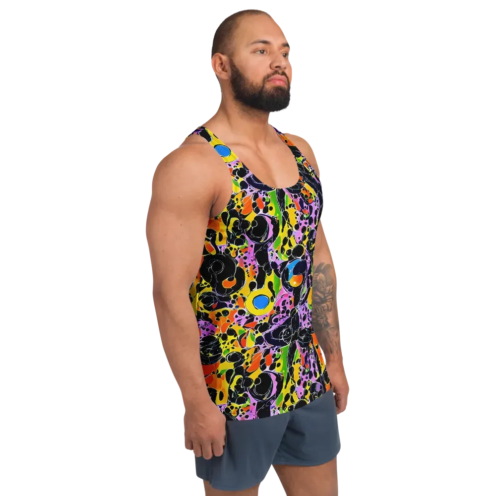 Amoeba Afterdark on Men's Tank Top — Right Front