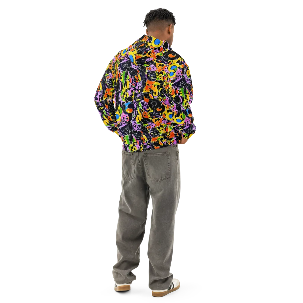 Amoeba Afterdark on Cotton Hoodie — Back
