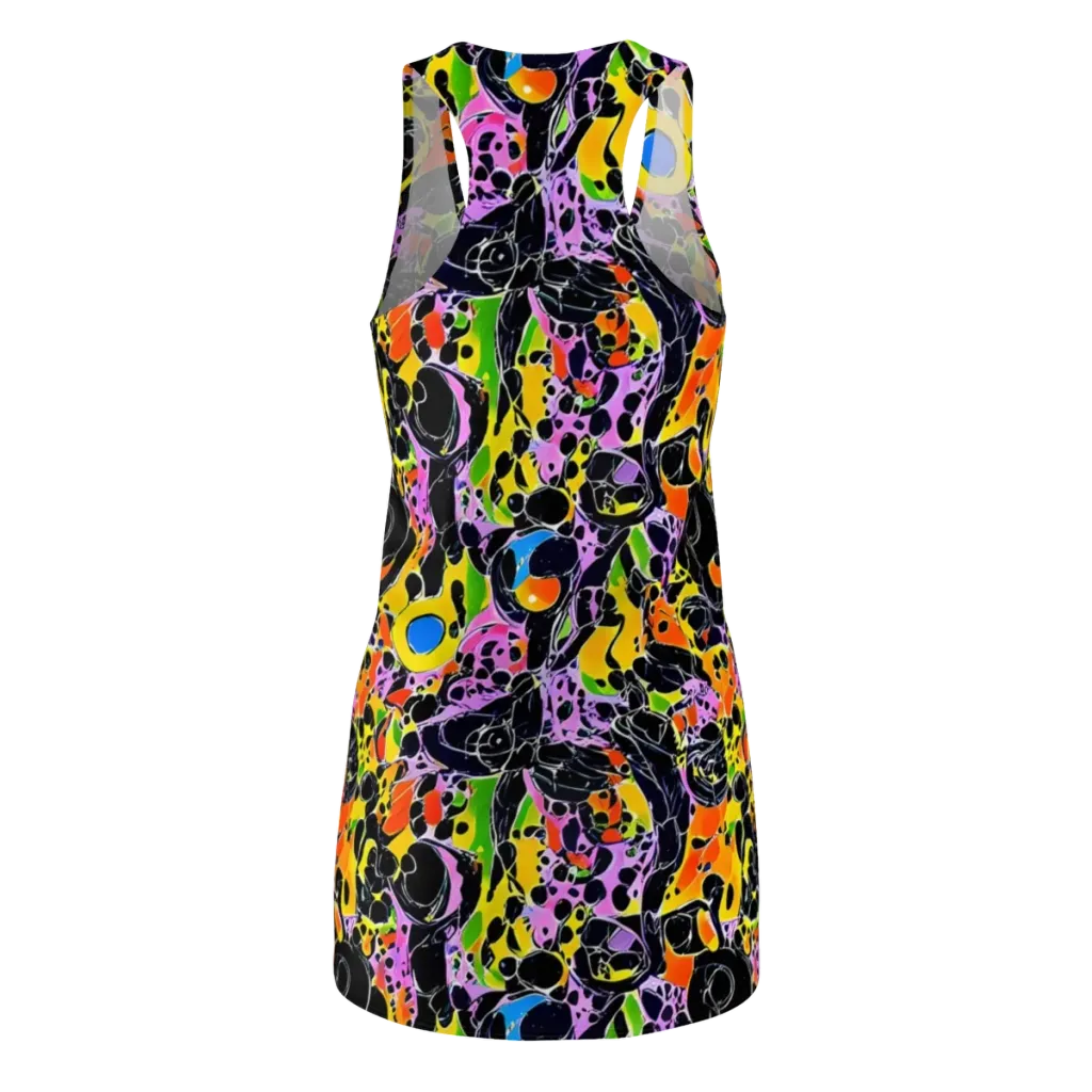 Amoeba Afterdark on Racerback Dress — Back