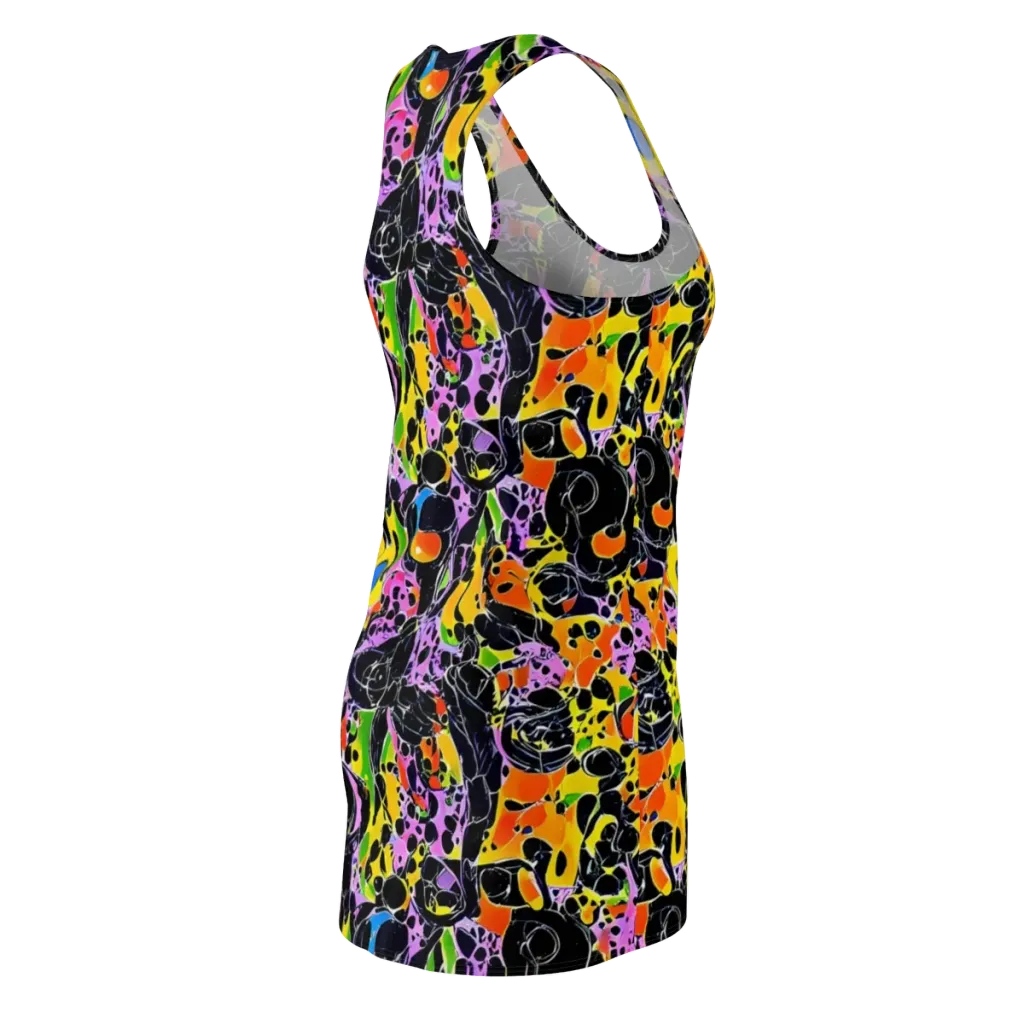 Amoeba Afterdark on Racerback Dress — Back Side