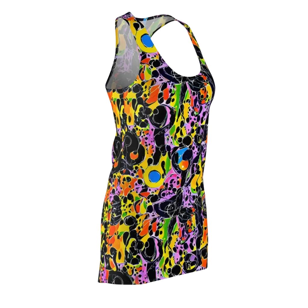 Amoeba Afterdark on Racerback Dress — Front Side
