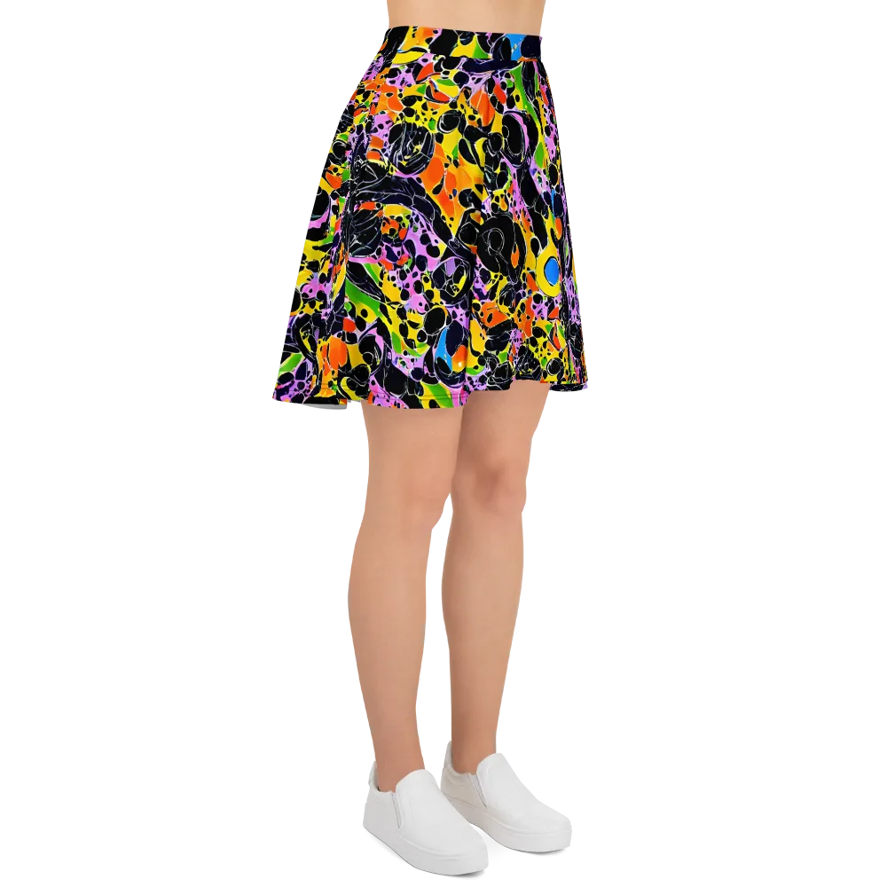 Amoeba Afterdark on Skater Skirt — Right