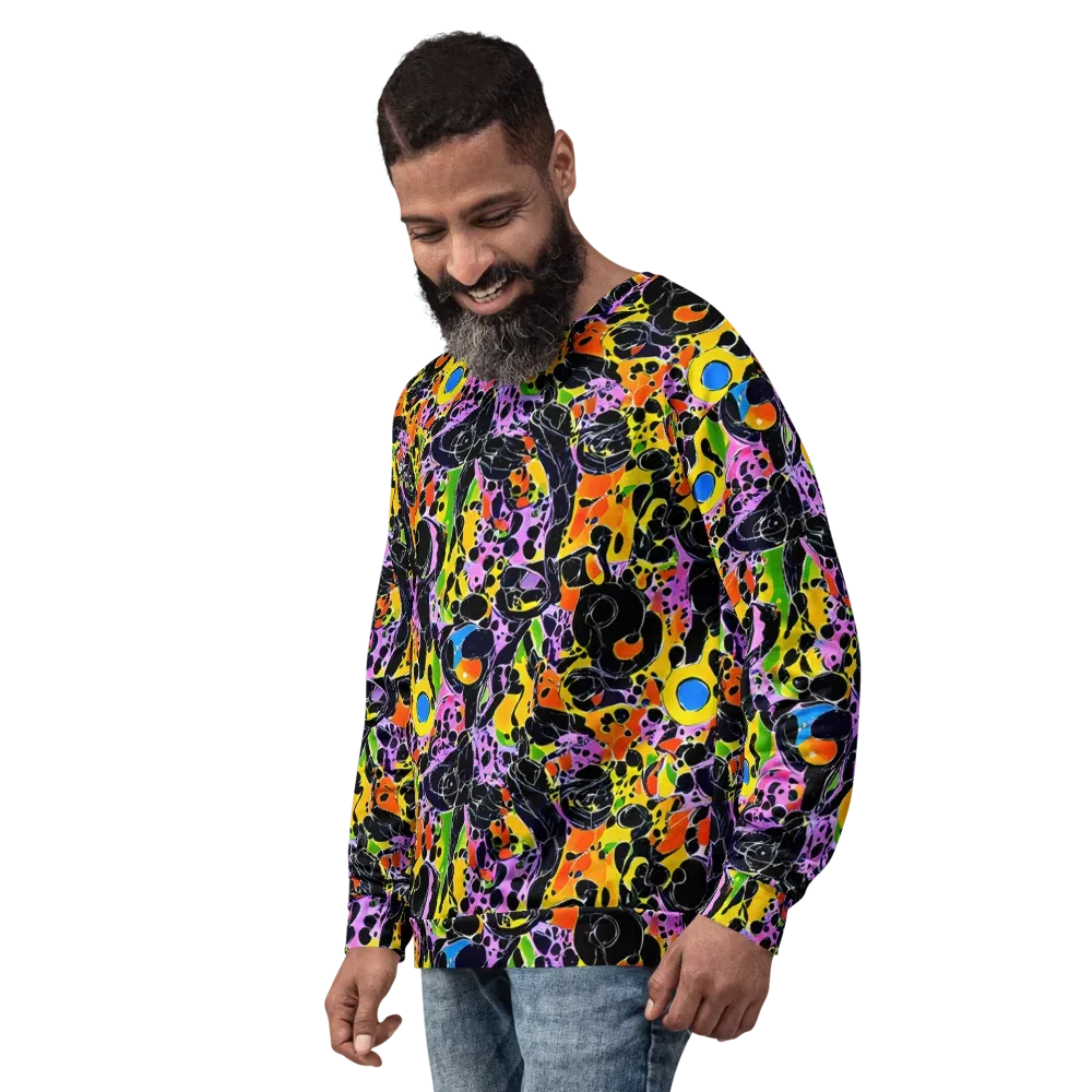 Amoeba Afterdark on Sweatshirt — Left Front