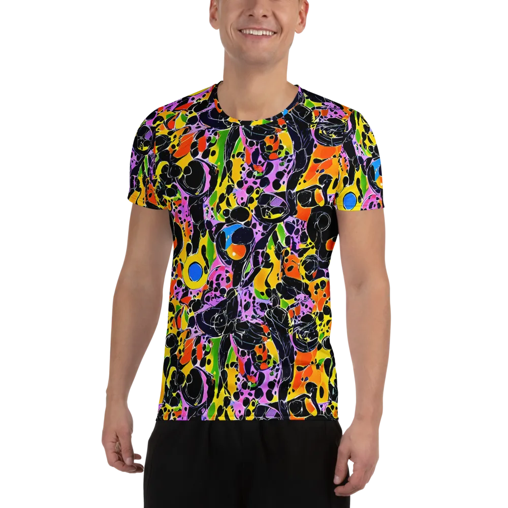 Amoeba Afterdark on Men's Athletic T-Shirt — Front