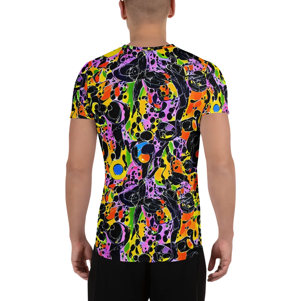 Amoeba Afterdark on Men's Athletic T-Shirt — Back
