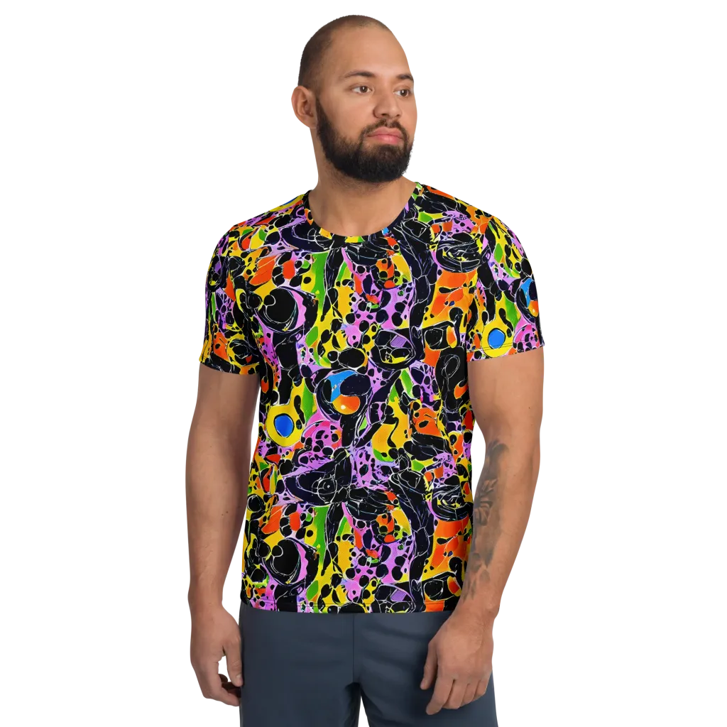 Amoeba Afterdark on Men's Athletic T-Shirt — Front