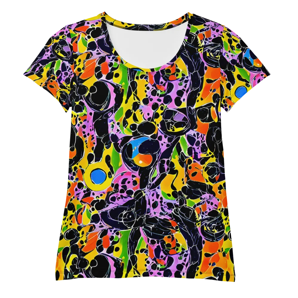 Amoeba Afterdark on Women's Athletic T-Shirt — Front