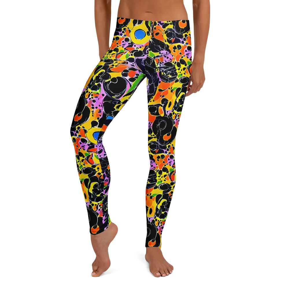 Amoeba Afterdark on Leggings — Front