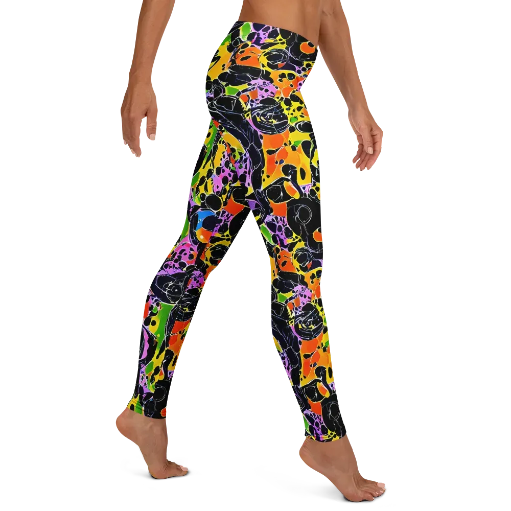 Amoeba Afterdark on Leggings — Right