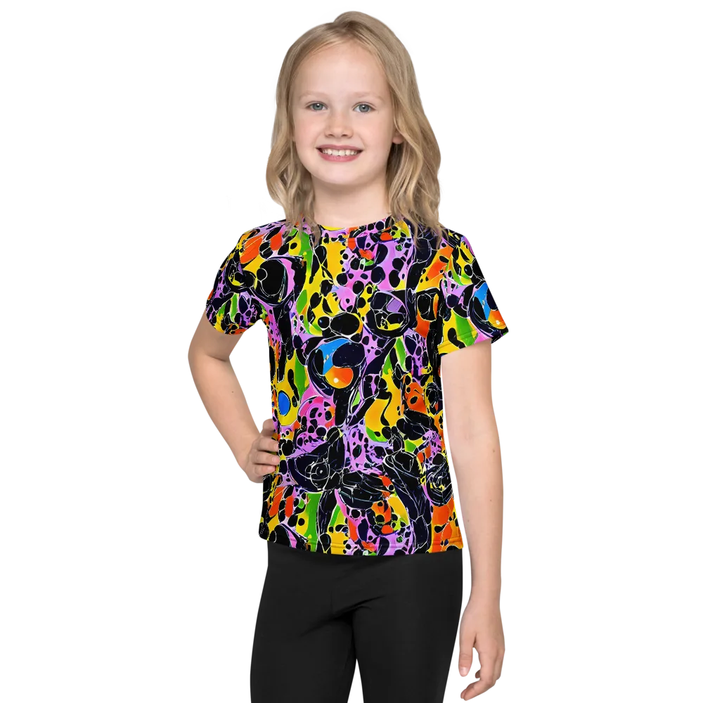 Amoeba Afterdark on Kids Crew Neck T-Shirt — Front