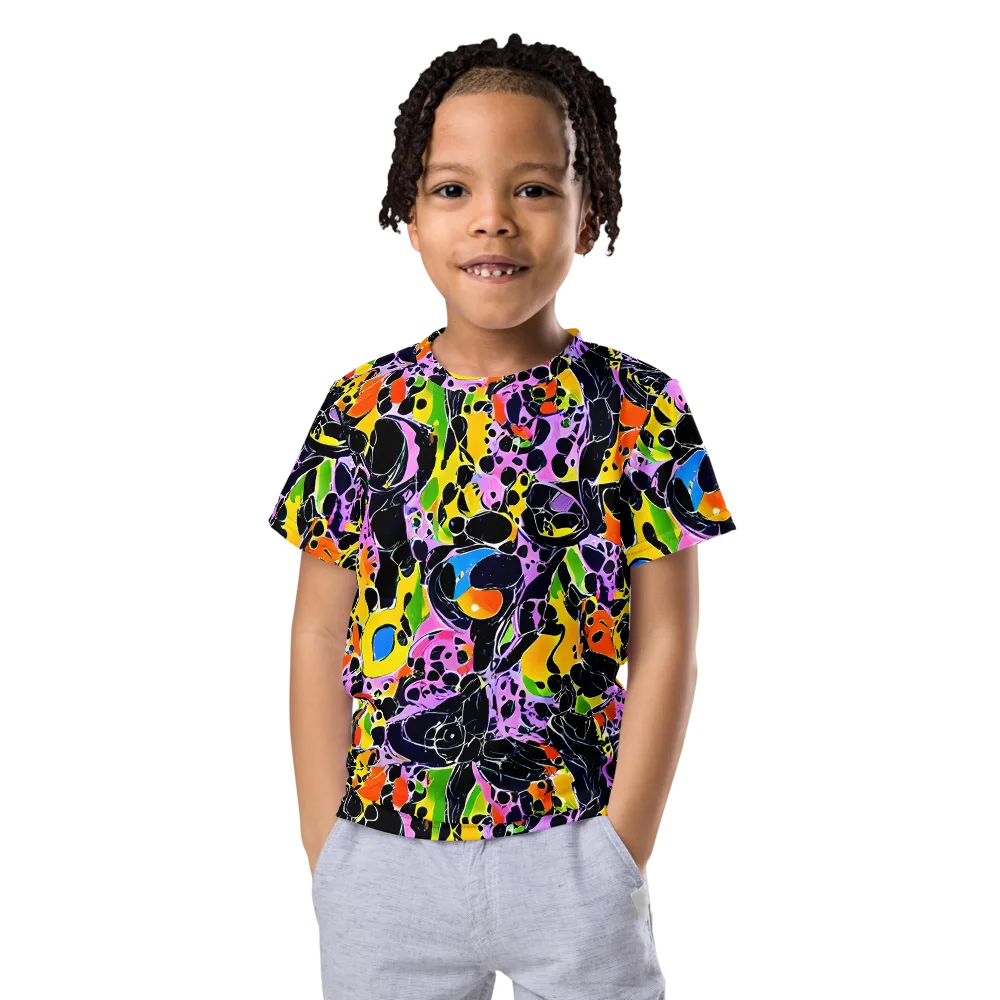 Amoeba Afterdark on Kids Crew Neck T-Shirt — Front