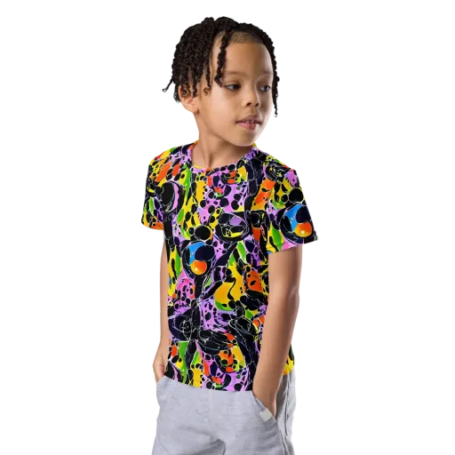 Amoeba Afterdark on a Kids Crew Neck T-Shirt