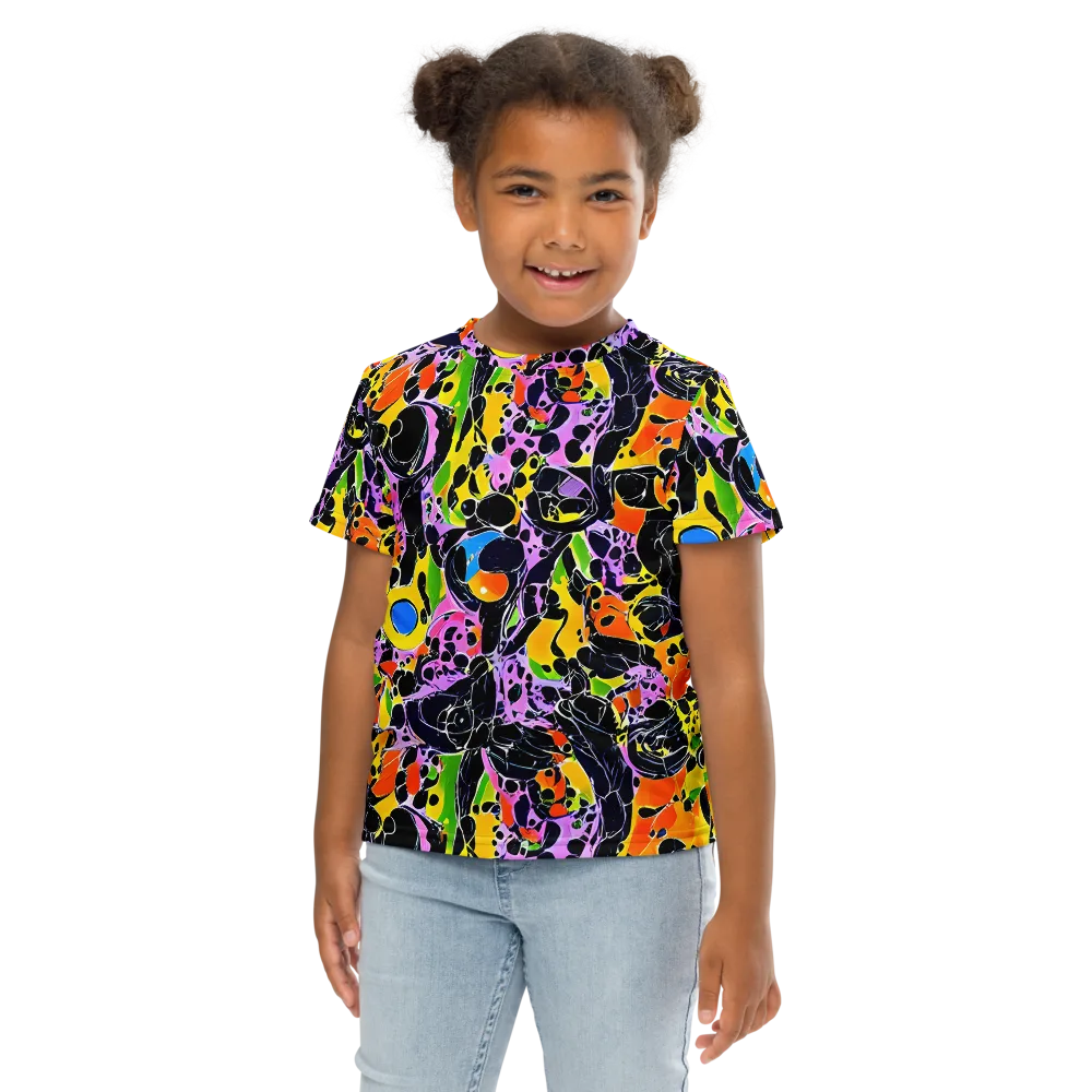 Amoeba Afterdark on Kids Crew Neck T-Shirt — Front