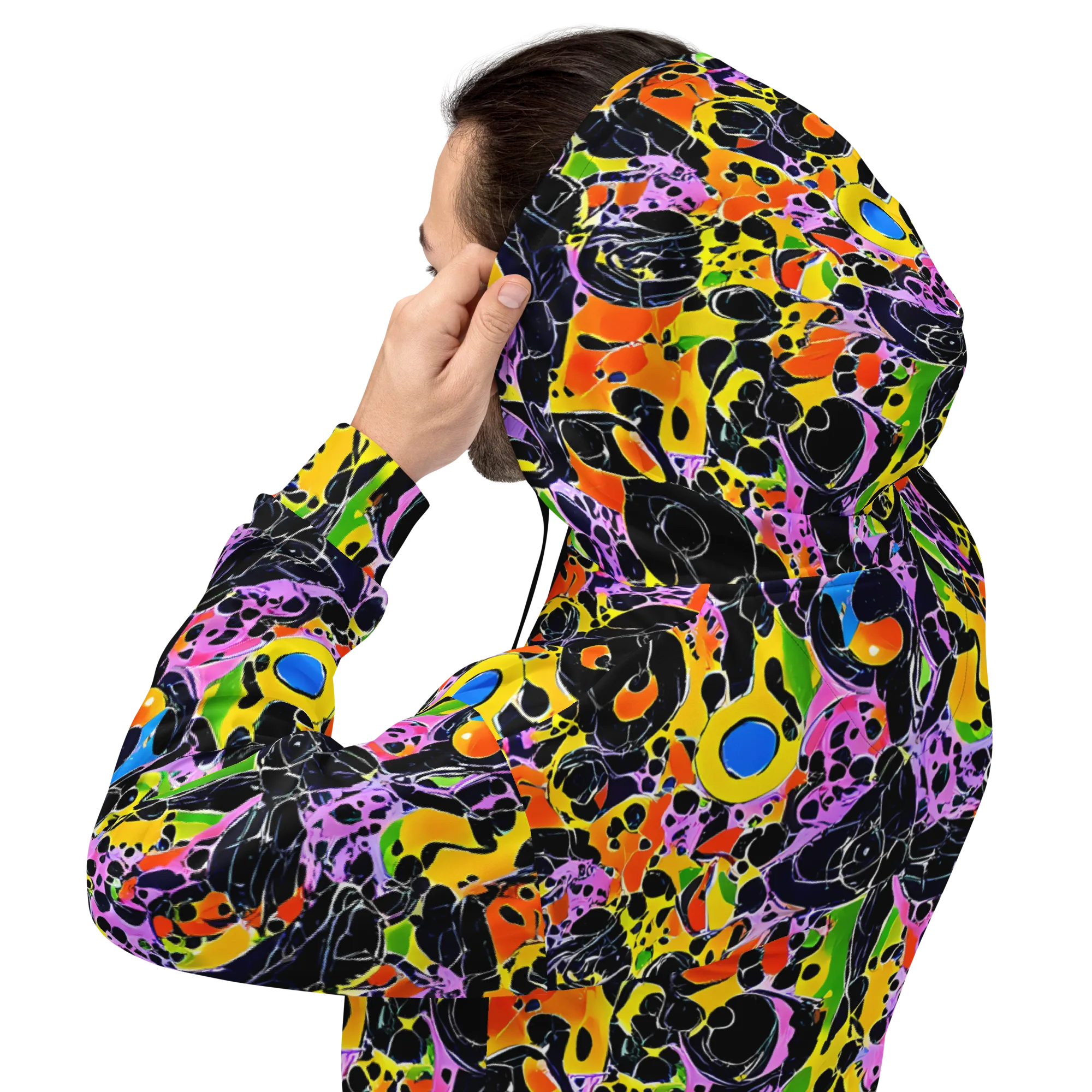 Amoeba Afterdark on Hoodie — Back