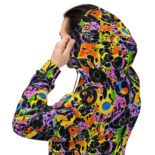 Amoeba Afterdark on a Hoodie