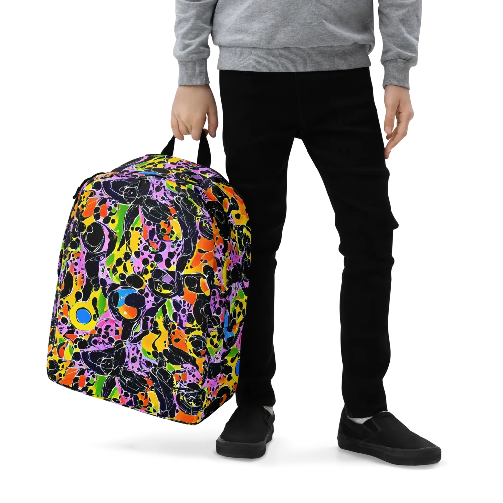 Amoeba Afterdark on Minimalist Backpack — Zoomed-in
