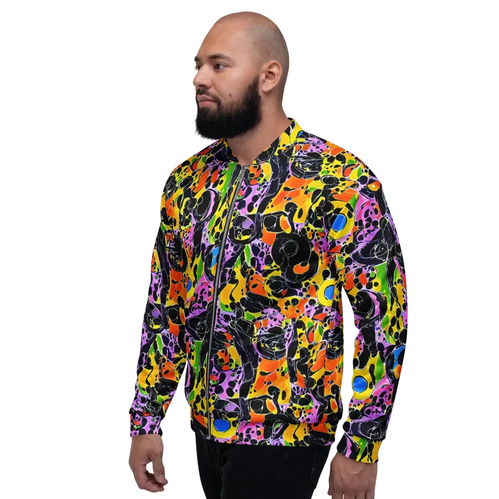 Amoeba Afterdark on Bomber Jacket — Left