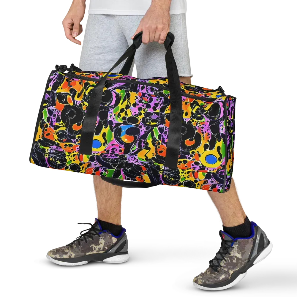 Amoeba Afterdark on Duffle Bag — Front