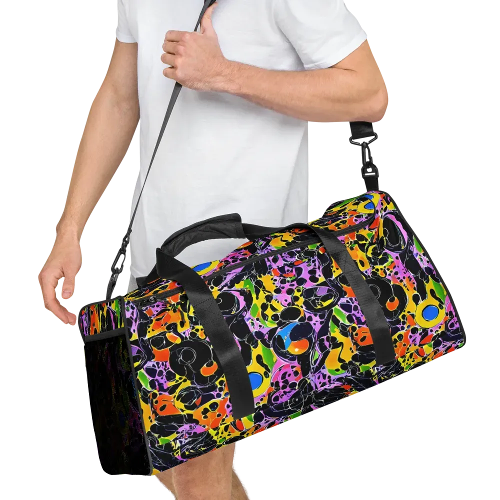 Amoeba Afterdark on Duffle Bag — Right Front