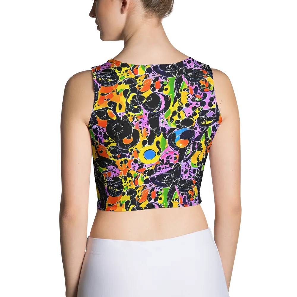 Amoeba Afterdark on Crop Top — Back