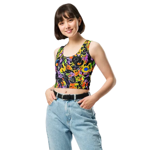 Amoeba Afterdark on a Crop Top