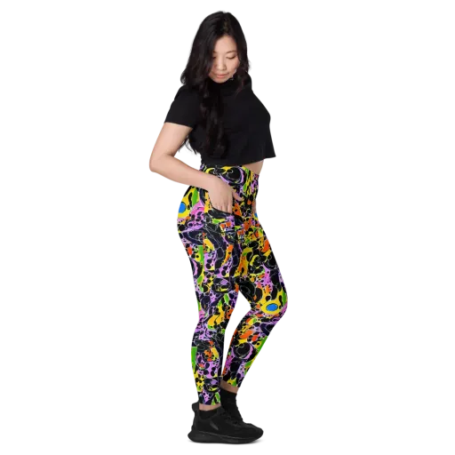 Amoeba Afterdark on a Leggings with Pockets