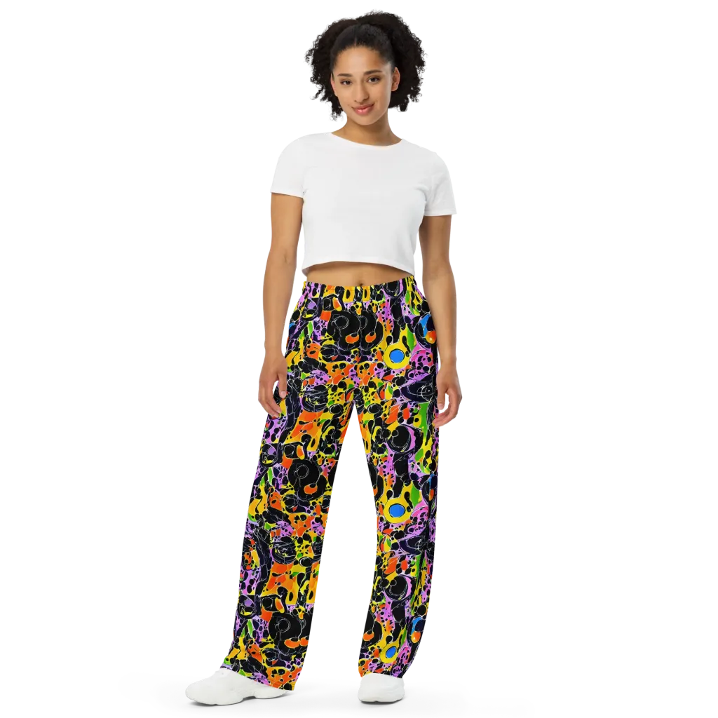 Amoeba Afterdark on Wide-Leg Pants — Front