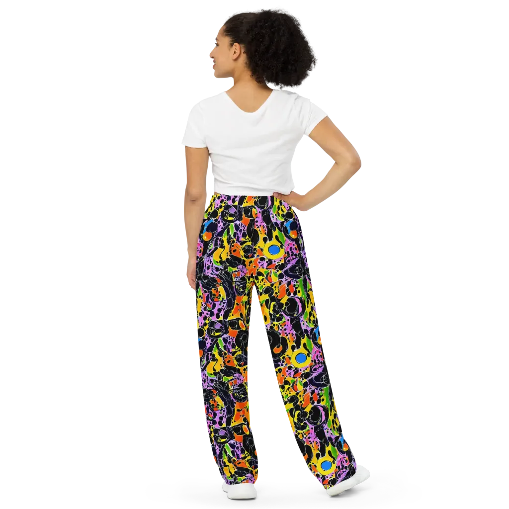 Amoeba Afterdark on Wide-Leg Pants — Back