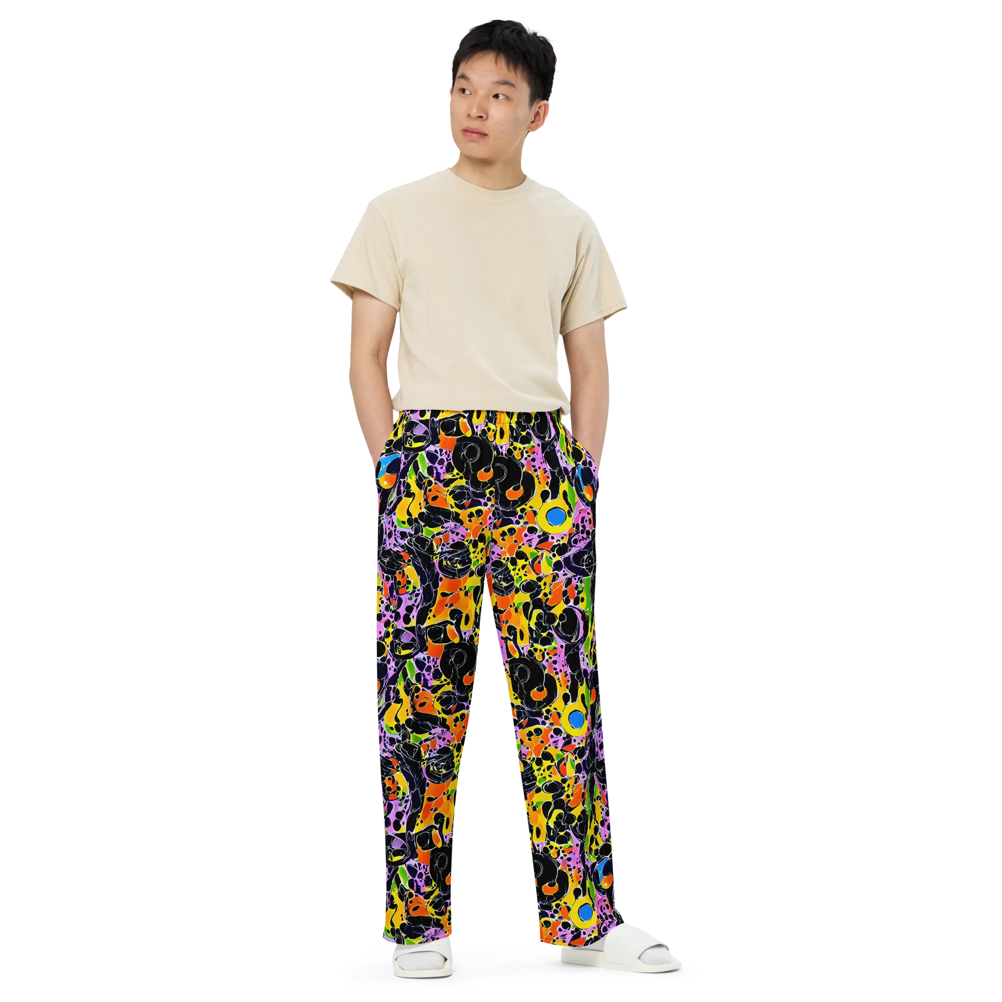 Amoeba Afterdark on Wide-Leg Pants — Front