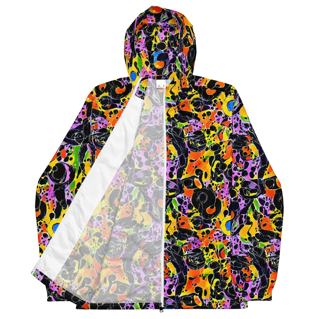 Amoeba Afterdark on Men's Windbreaker — Front