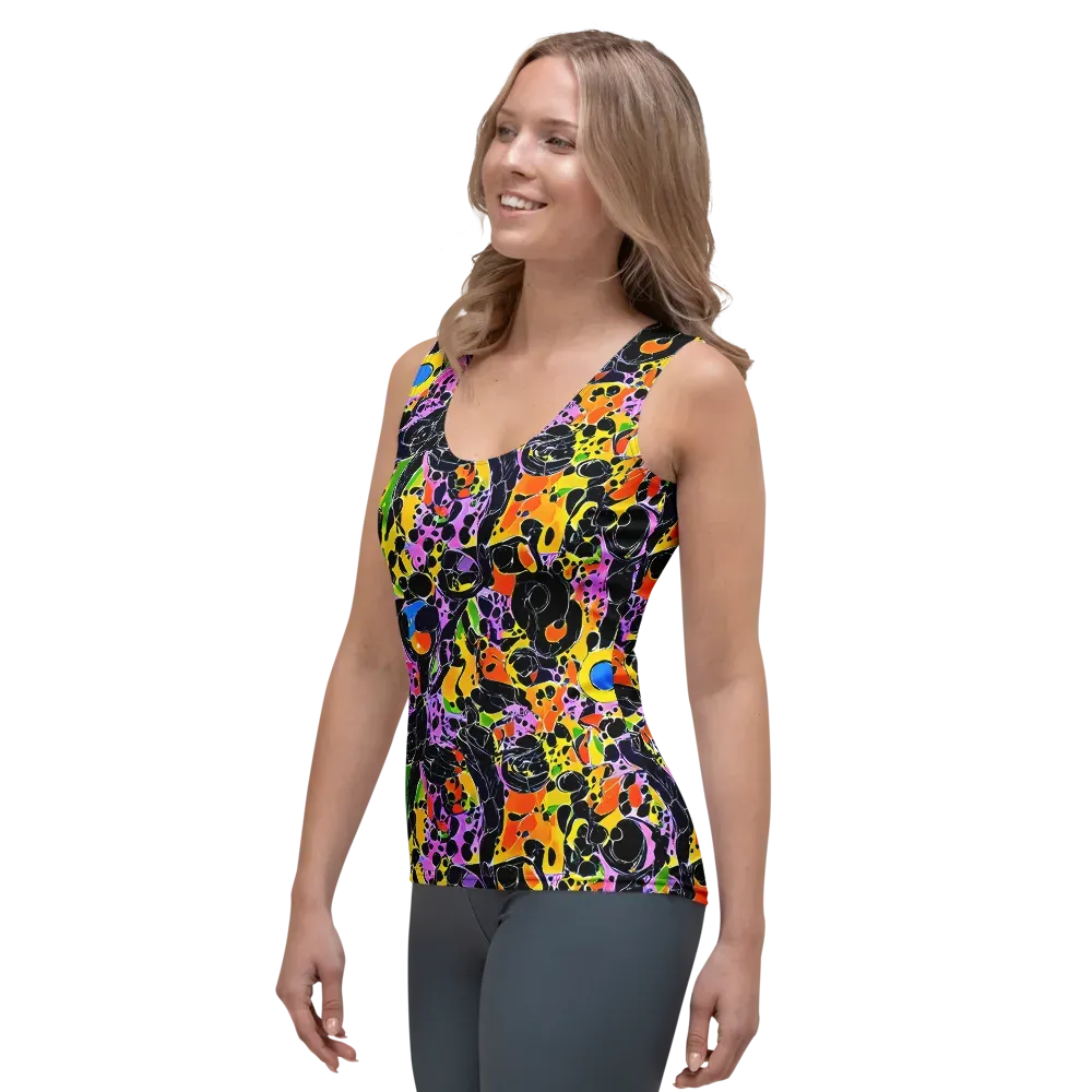 Amoeba Afterdark on Women's Tank Top — Left Front