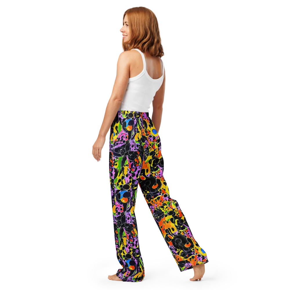 Amoeba Afterdark on Women's Pajama Pants — Back